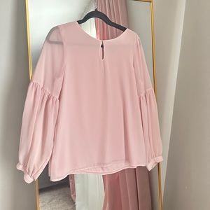 Express Pink Chiffon Blouse